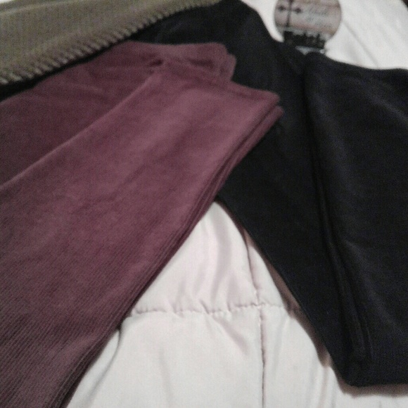 Corduroy Velour Leggings - Picture 2 of 5
